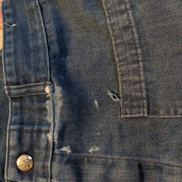 Vintage 1970 Seafarer U.S. Naval Navy Wide Leg Trouser Jean size ~6-8 Sailor - Picture 5 of 11